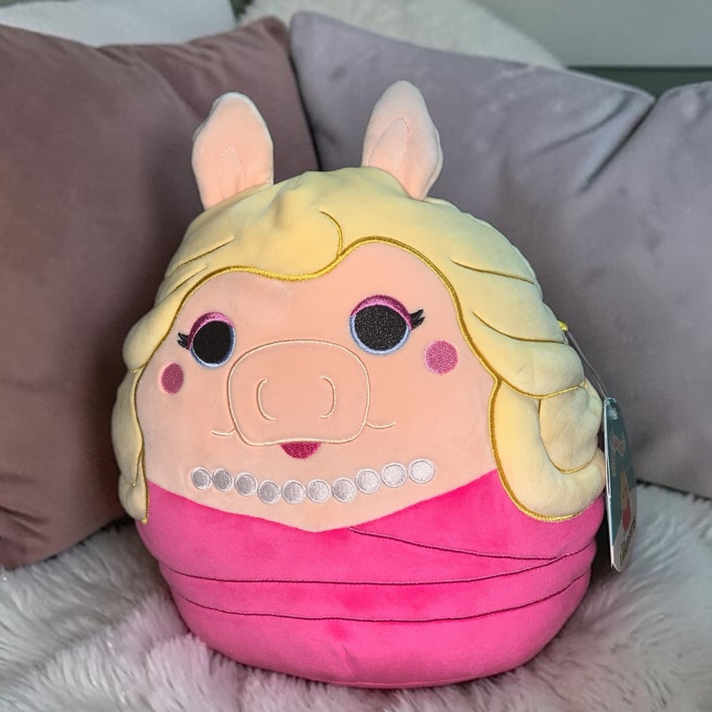 Squishmallows Pink and Blonde Pig Princess Plush
